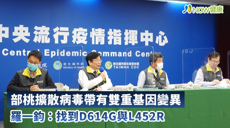 部桃擴散病毒帶有雙重基因變異 羅一鈞：找到D614G與L452R