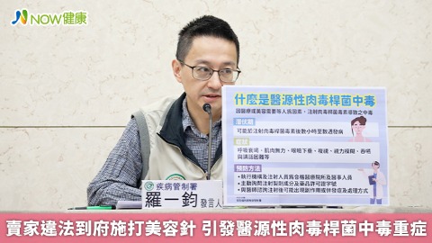 賣家違法到府施打美容針 引發醫源性肉毒桿菌中毒重症