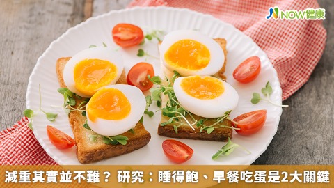 減重其實並不難？ 研究：睡得飽、早餐吃蛋是2大關鍵