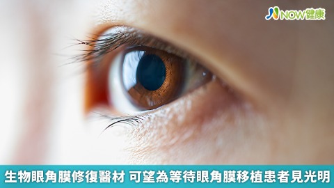 生物眼角膜修復醫材 可望為等待眼角膜移植患者見光明